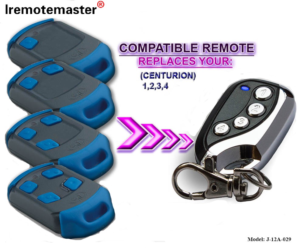 Ho an'ny fanoloana fanaraha-maso lavitra 433.92MHz Rolling Code Garage Door Opener Command Transmitter